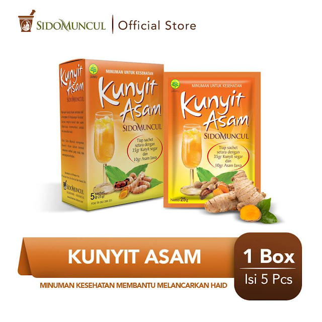 Kunyit Asam Sidomuncul, minuman memperlancar haid