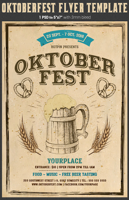  Oktoberfest Flyer Template