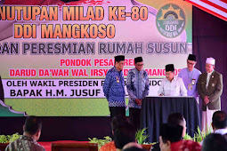 Jusuf Kalla Hadiri Penutupan Milad ke 80 DDI Mangkoso