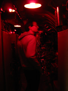 Une photo de l'intérieur de l'USS Pamponito