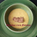 Crema fría de espárragos y mango con guarnición