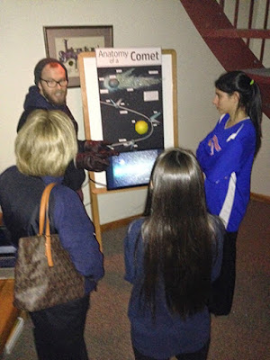 Insight Observatory's Creative Director, Paul Bonfilio Explains the Anatomy of a comet to students and parents