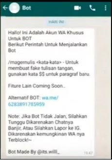 bot nulis wa