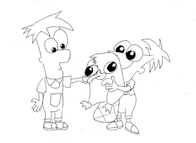 Desenhos para Colorir da Phineas E Forb