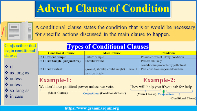 Adverb Clause of Condition