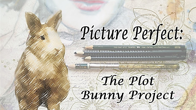 The title graphic, a sketch of a brown and white bunny in front of a partial drawing of a woman, with drawing pencils