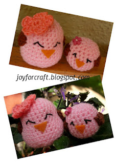 Amigurumi crochet cute Mother's Day gift mommy baby birds pattern idea