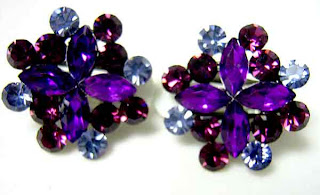 CZ clip on earrings