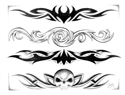 Lower back tattoo design by