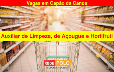 Rede Polo abre vagas para Limpeza, Aux. Açougue e Aux. Hortifruti em Capão da Canoa