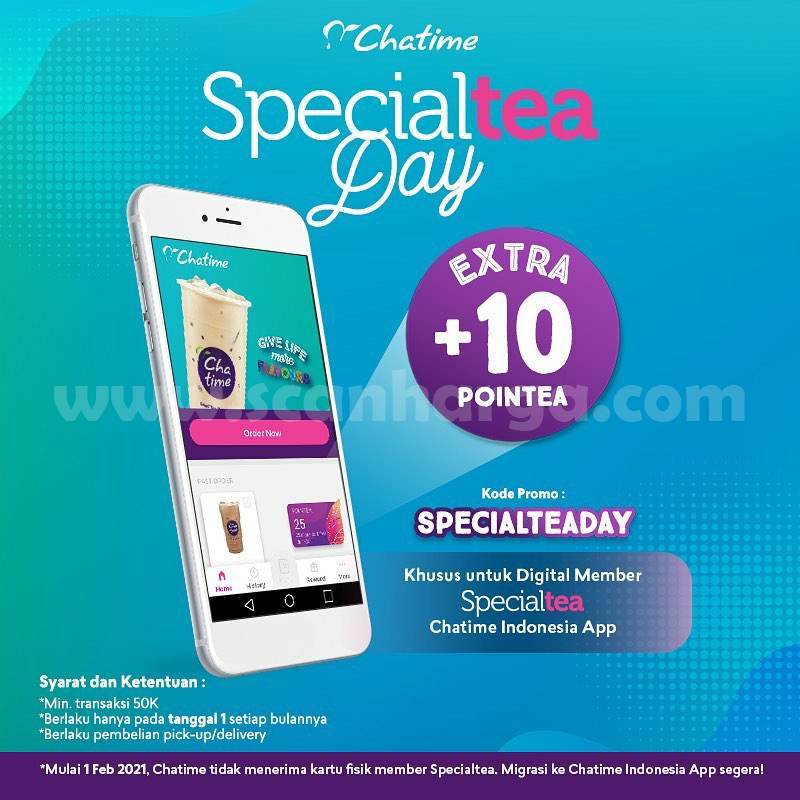 Chatime Specialtea Day! Extra +10 Pointea