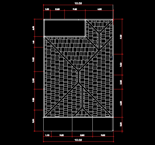 Contoh Gambar Denah Rumah Autocad Ilmu Teknik Sipil 