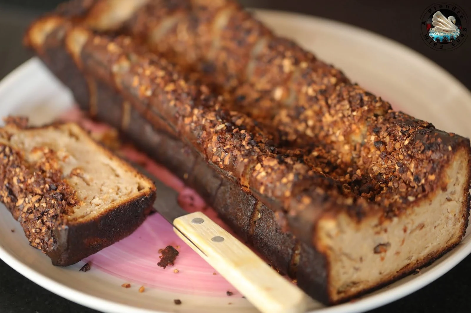 Cake de pain perdu praliné nougatine