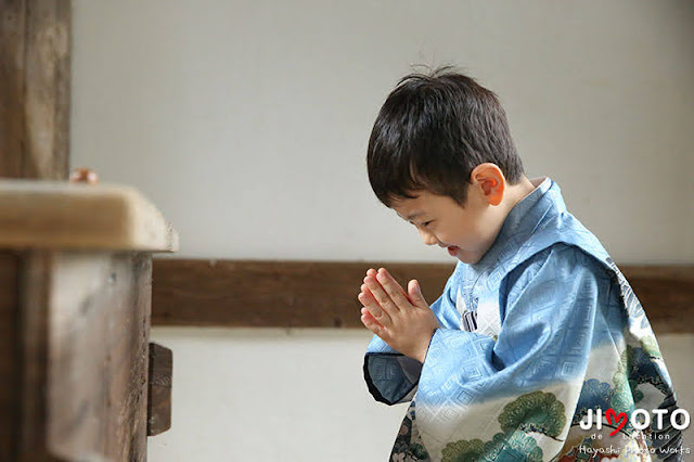 往馬大社で七五三の出張撮影