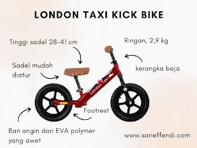 spesifikasi london taxi kick bike