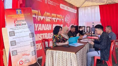 Kemenkumham Sulut Gelar Pameran Pelayanan Publik Meriahkan HDKD Ke-77