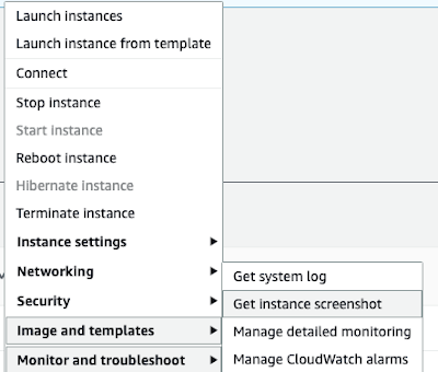 aws console EC2