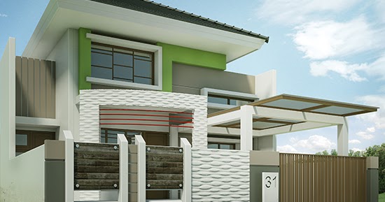 LINGKAR WARNA Desain rumah  minimalis ukuran 8x18 meter 3  