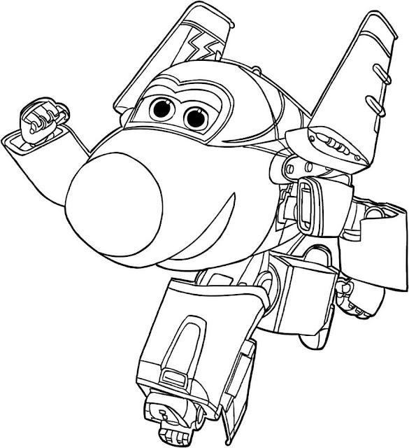 15 Best Robot Airplane Coloring Pages