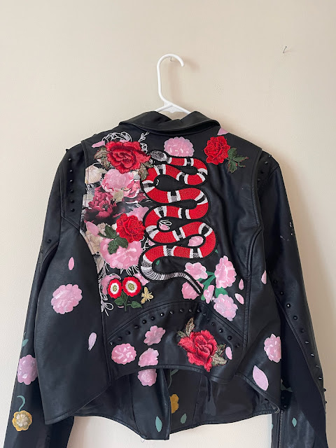 DIYing the Floral Leather Jacket of my Dreams, a post by Katie Selt for The Katie Edit www.thekatieedit.com