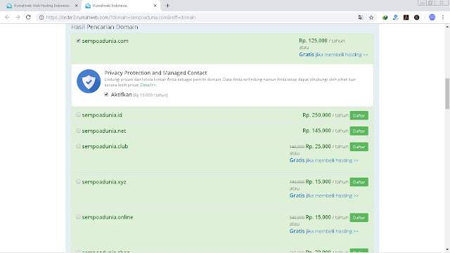 10 Langkah Cara Membeli Domain di Rumahweb