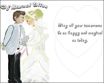 Wedding card greetings