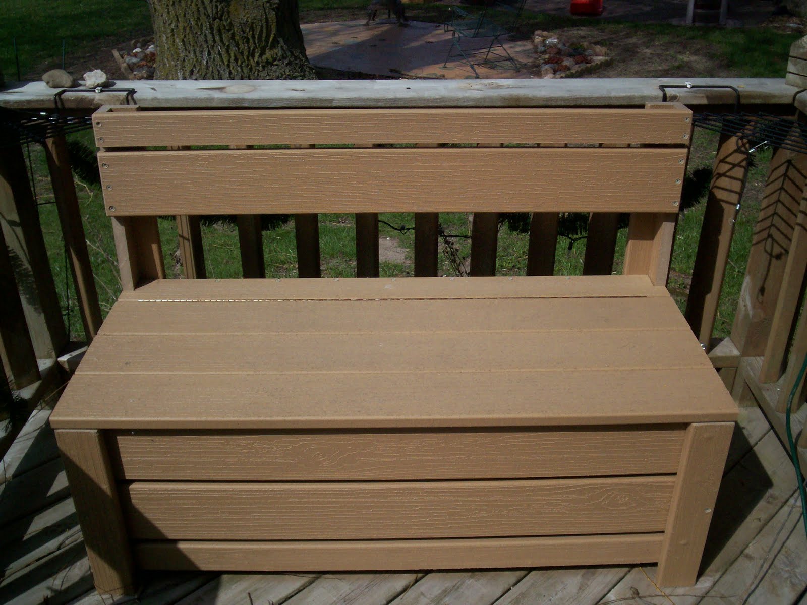 Deck Storage Bench