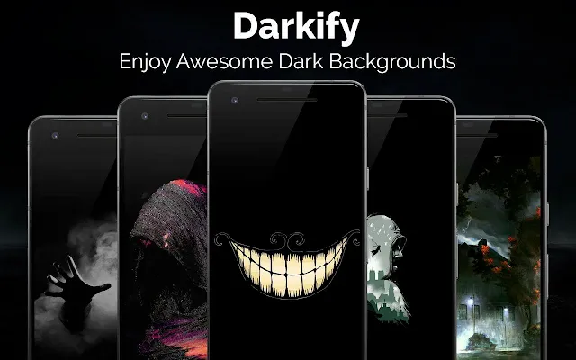 تحميل تطبيق خلفيات و صور سوداء للاندرويد  Black Wallpaper Darkify Apk