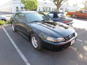 2003 Ford Mustang color change from yellow to black.