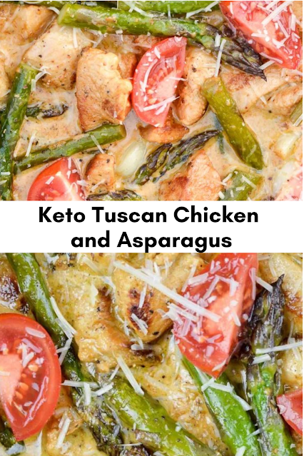 Keto Tuscan Chicken and Asparagus