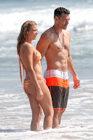 LeAnn Rimes goes for a dip in the ocean