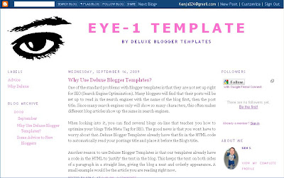 Three Column Layout from Deluxe Blogger Template