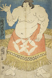 The Sumo Wrestler Sakaigawa Namiemon by Utagawa Yoshitora - Genre art prints from Hermitage Museum