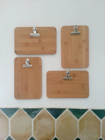 Mini bamboo clipboards - Planchettes à pince, en bambou