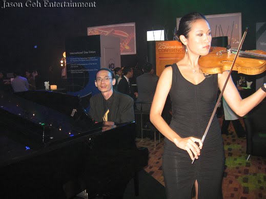 Violinist & Pianist at WGC Launch, KL, Malaysia