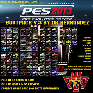 PES 2013 Bootpack V.3 by DK Hernandez