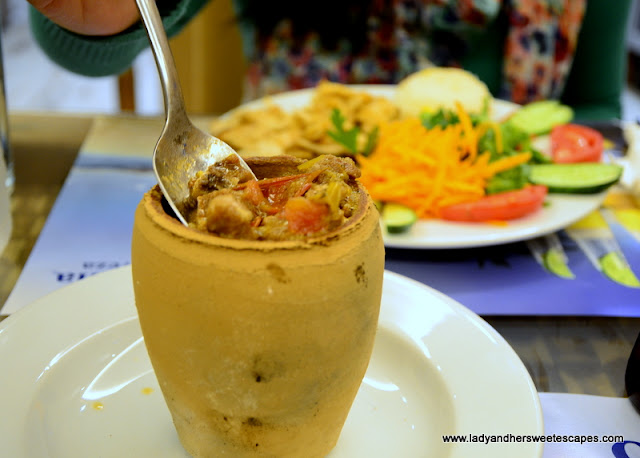 traditional Turkish stew in a clay pot