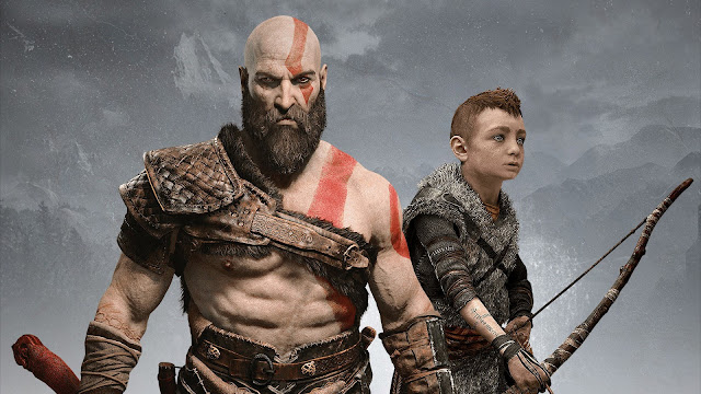 Free Kratos in God of War Game wallpaper. Click on the image above to download for HD, Widescreen, Ultra HD desktop monitors, Android, Apple iPhone mobiles, tablets. 