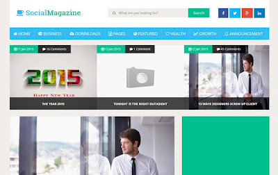 Social Mag- Magazine Blogger Templates