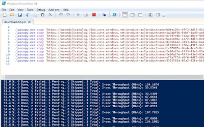 Download VHD files from LCS with AzCopy