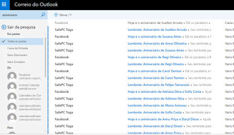 Como desativar os lembretes de aniversário do Outlook.com