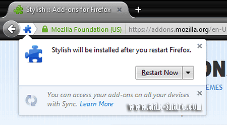 Restar firefox