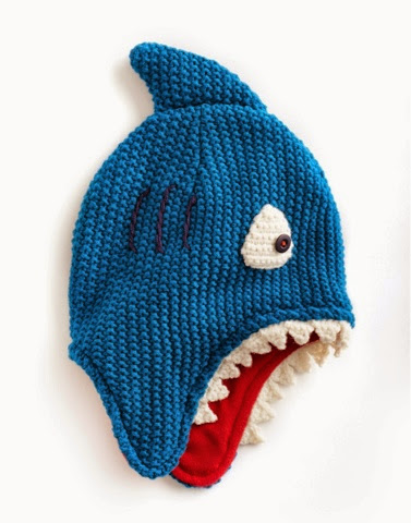 Finn Shark Hat by Joules