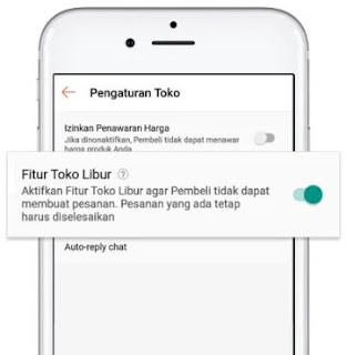 Cara Mengaktifkan Toko Libur di Shopee