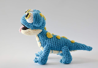 Krawka: Salamander crochet pattern, amigurumi PDF pattern by Krawka, fire lizard, blue salamander, Frozen inspired, Bruni