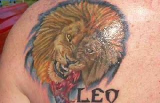 Back Leo Zodiac Tattoos Desaign