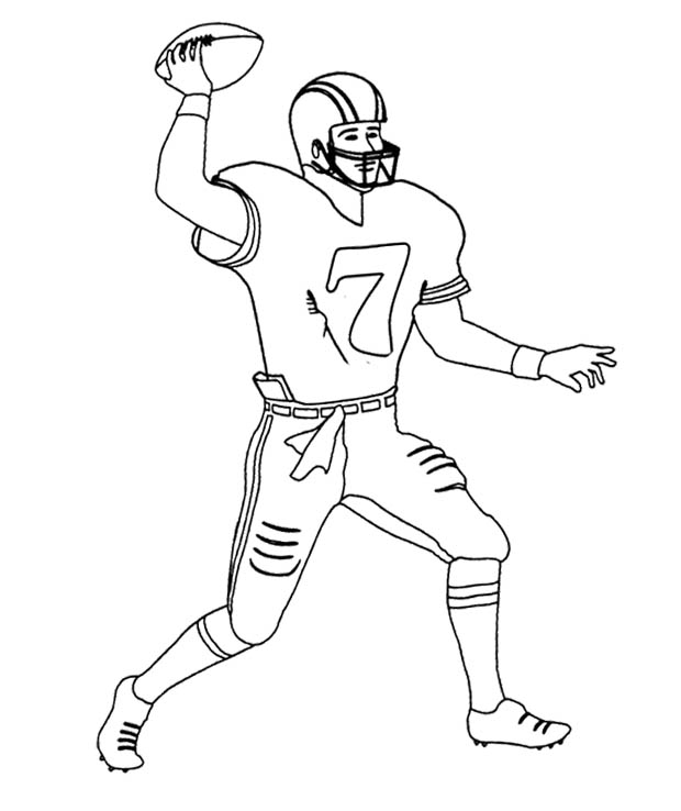 Download Coloring Pages: Football Coloring Pages Free and Printable