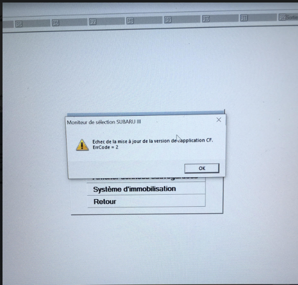 VXDIAG Subaru SSM3 Error Code 2