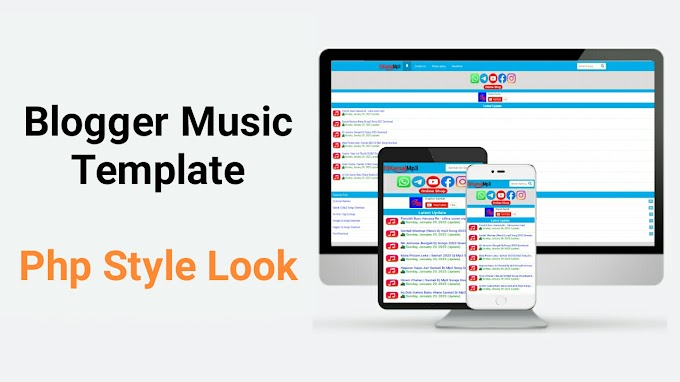 Blogger Music Template | Php Look