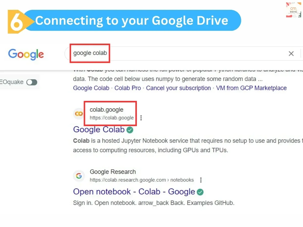 Connecting to your Google Drive 1